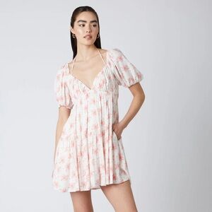 Floral Print Baby Doll Dress